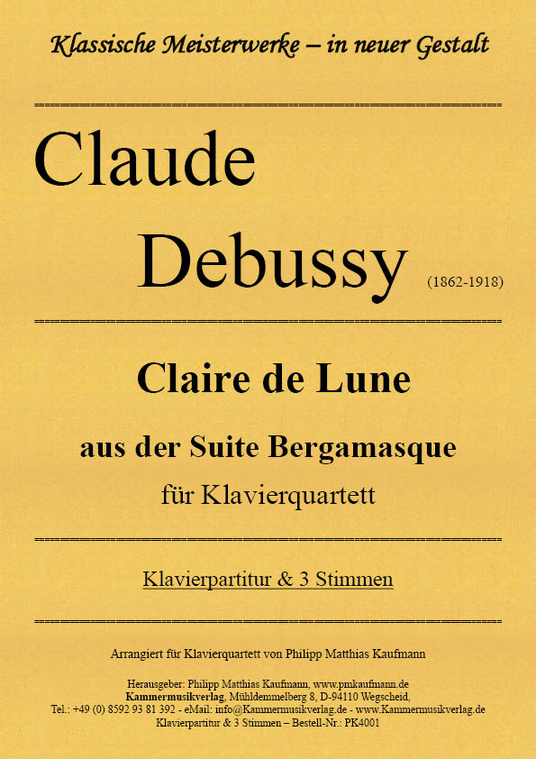 Debussy: Claire de Lune